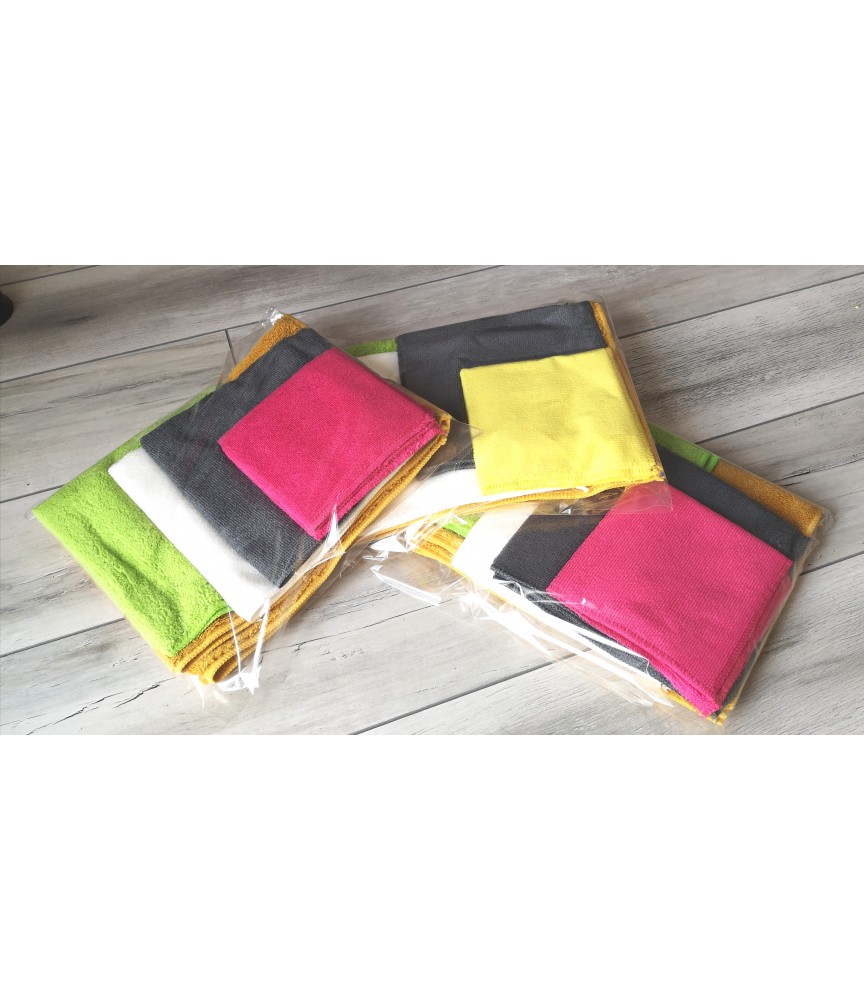 Mikrofibry do samochodu 5W1 - zestaw na start