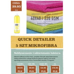 Chemotion quick detailer + 5 szt mikrofibra