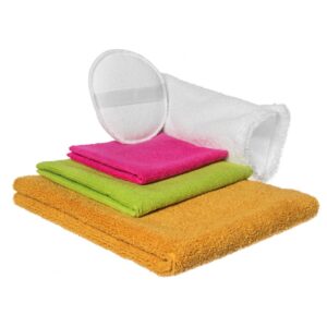 Zestaw mikrofibr , aplikator , rękawica do samochodu 5W1