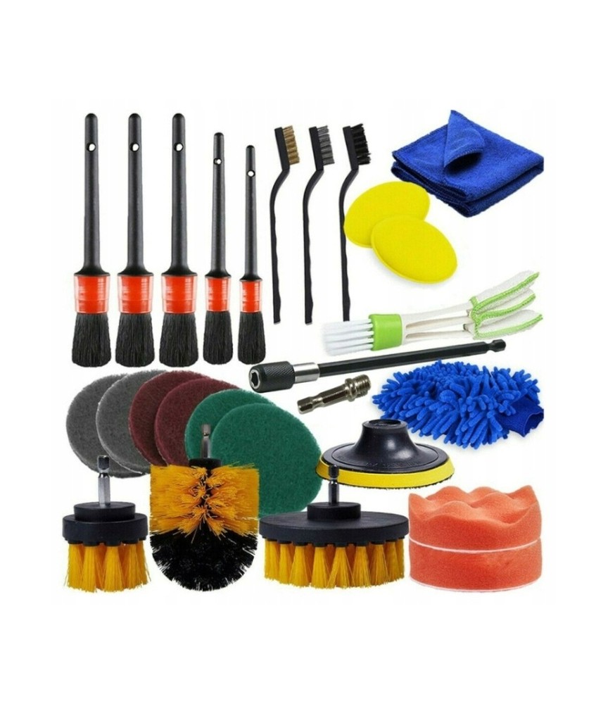 Zestaw szczotek do detailingu