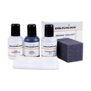COLOURLOCK – Czarna farba do renowacji tapicerki skórzanej • zestaw tonujący