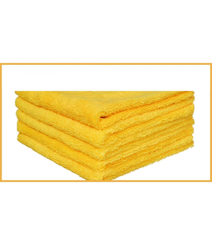MIKROFIBRA BEZSZWOWA ŻÓŁTA 30/320 GSM - 5 szt